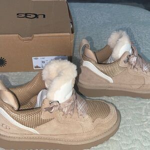 BNIB UGG SZ 13 FUR WARM SOFT SUADE UNISEX Kids' Lowmel Sneakers/ Boots